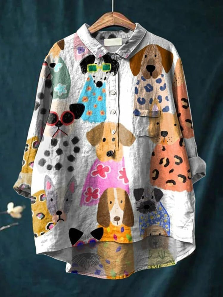 Maeve | Brooks Playful Print Blouse