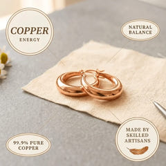 Dora | Classic Copper Hoops