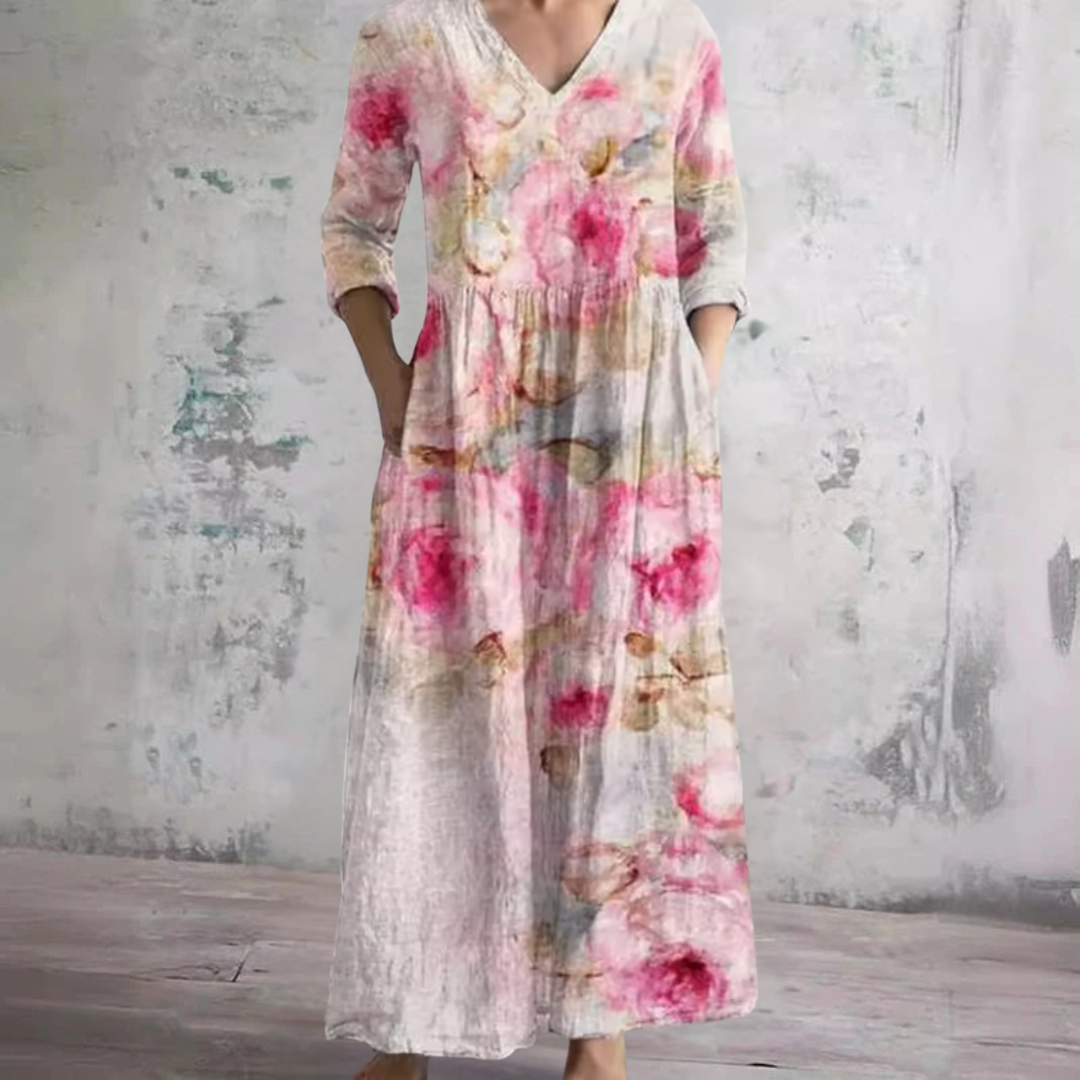 Rain | Floral Summer Midi Dress
