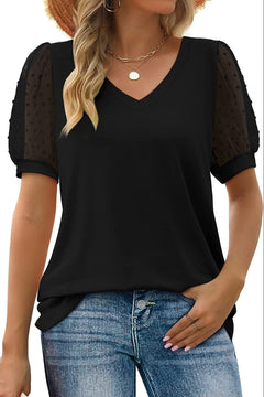Renee | Sleek V-Neck Blouse