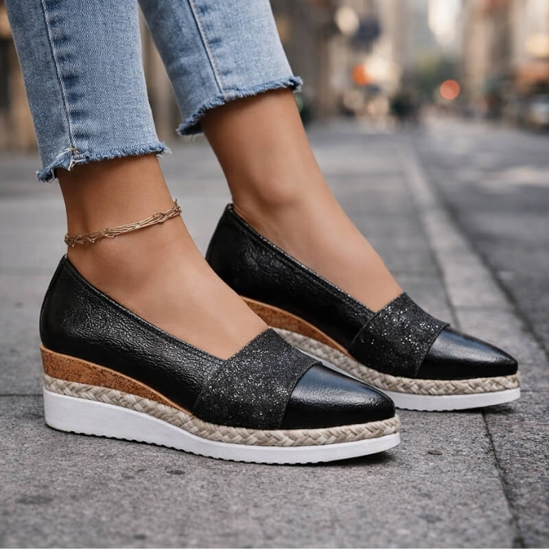 Lachlan | Shimmer Glitter Wedge