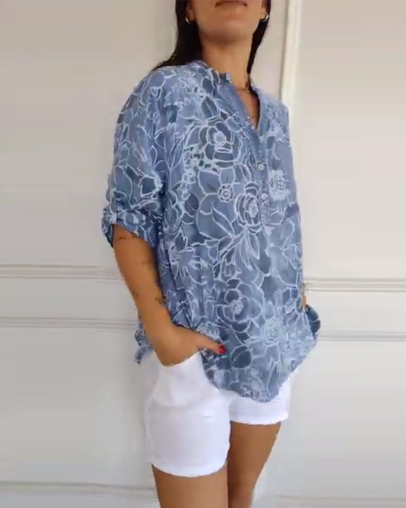 Brenna | Elegant Bloom Blouse