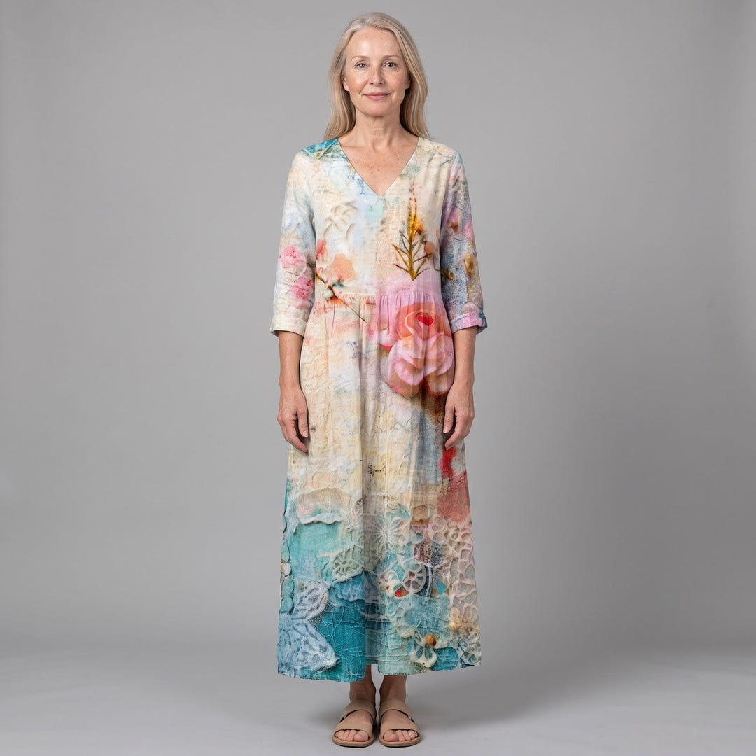 Vinca | Flowing Floral Summer Dress
