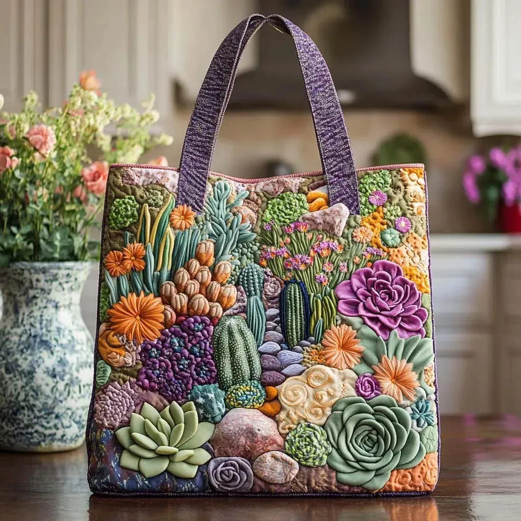 Kendra | Padded Wave-Stitch Tote