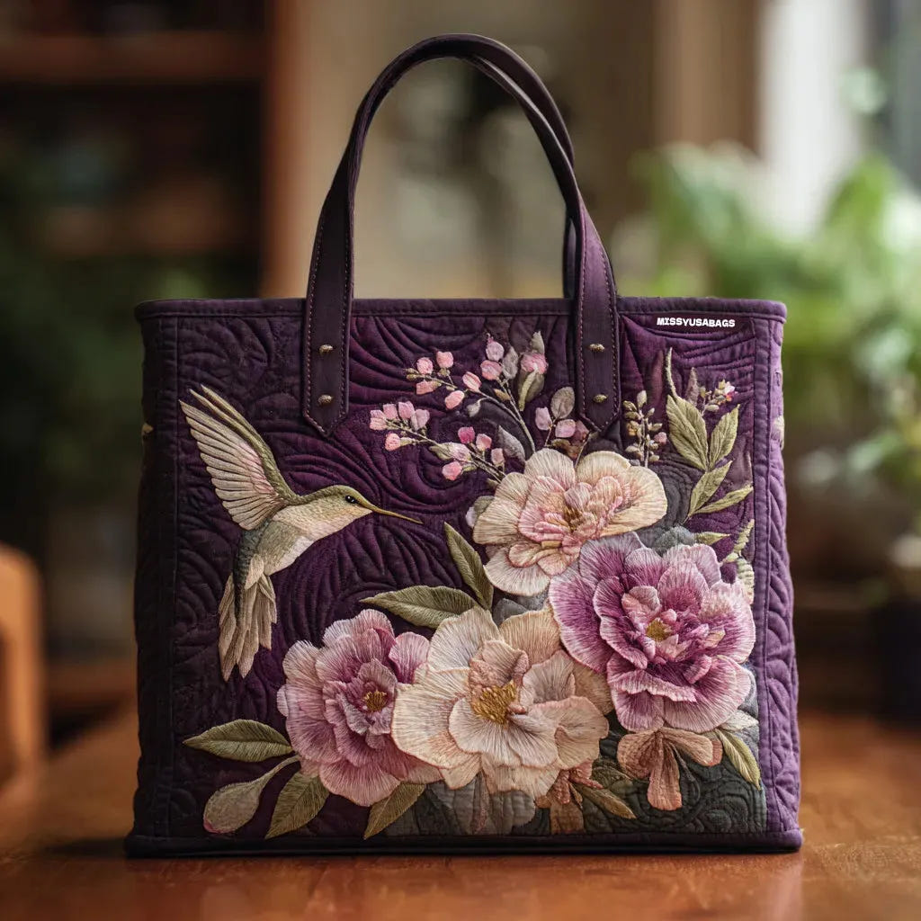 Karla | Padded Hummingbird Tote