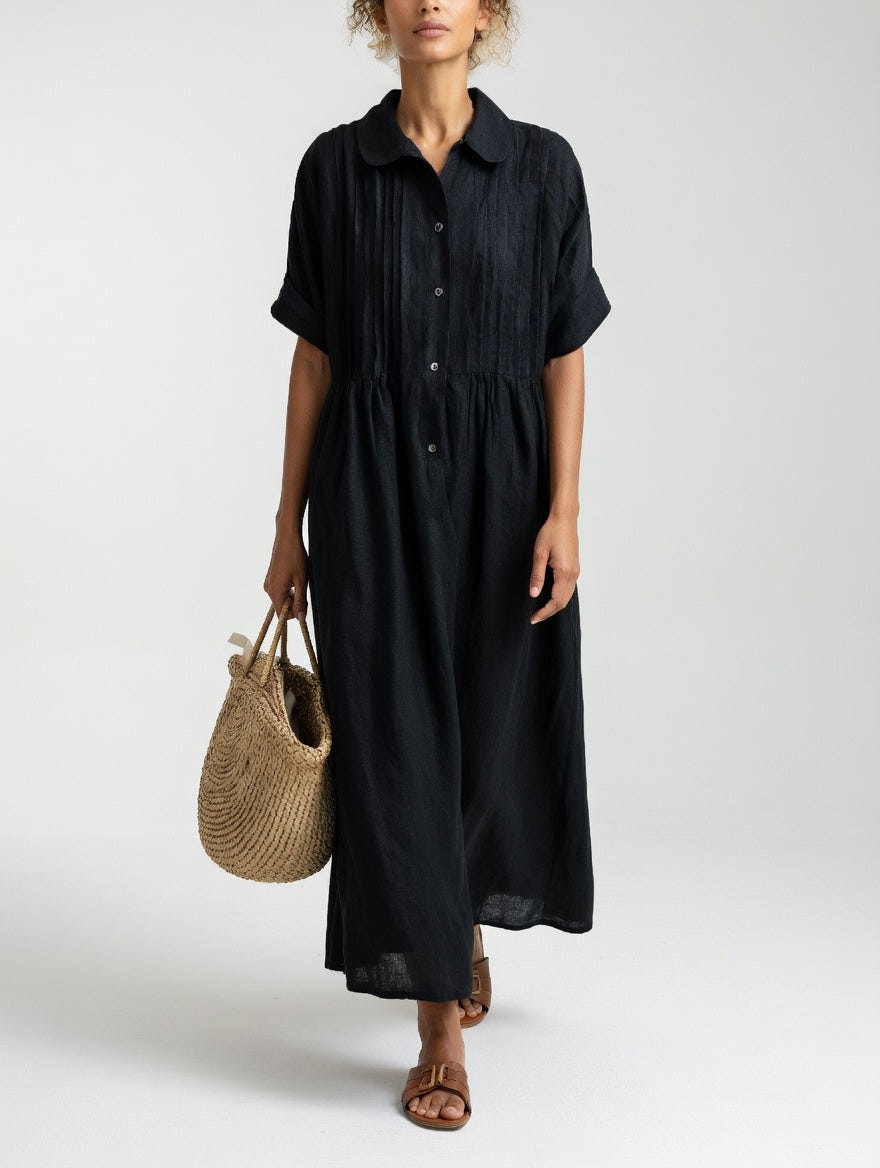 Ellice | Flowing Cotton Shirt Dress