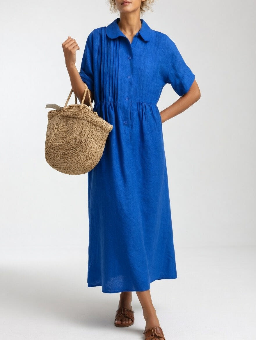 Ellice | Flowing Cotton Shirt Dress