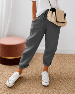 Mya | Relaxed Cotton-Linen Trouser
