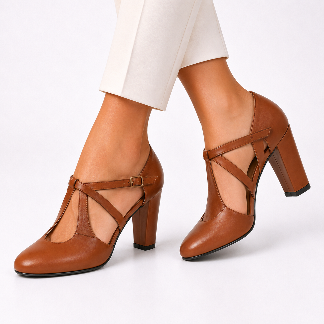 Ewa | Orthopedic Block Heel Sandals