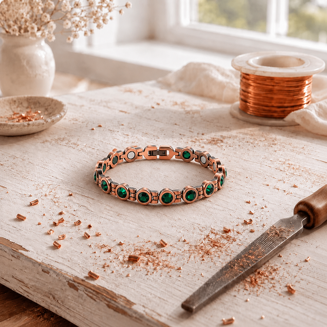 Glenys | Copper Crystal Bracelet