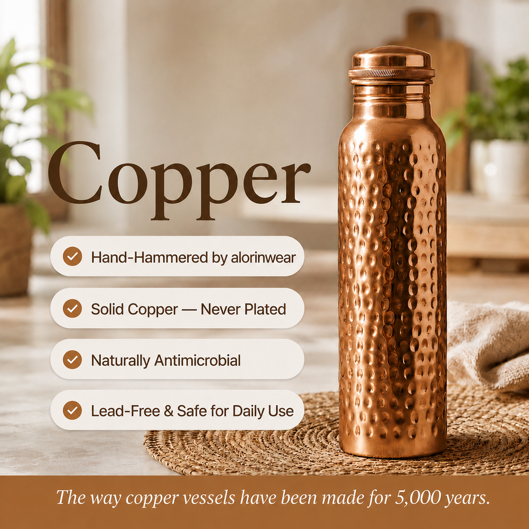 Joel | Hand-Hammered Copper Bottle