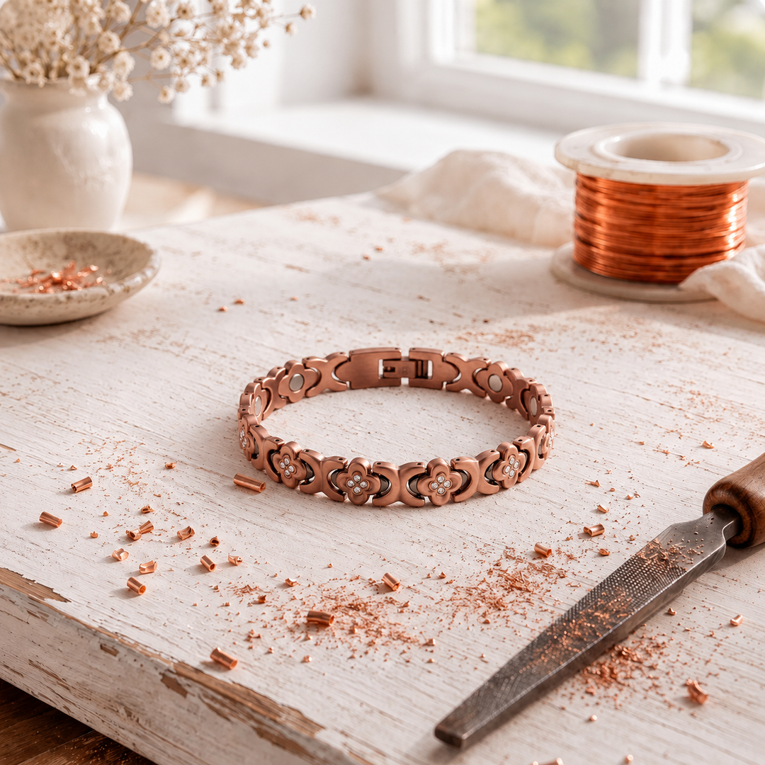 Geraldine | Copper Clover Bracelet
