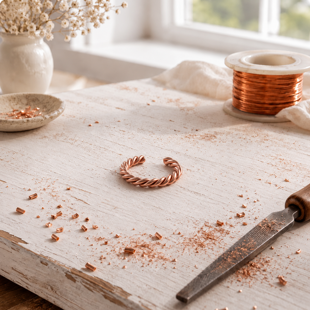 Genevieve | Braided Copper Ring