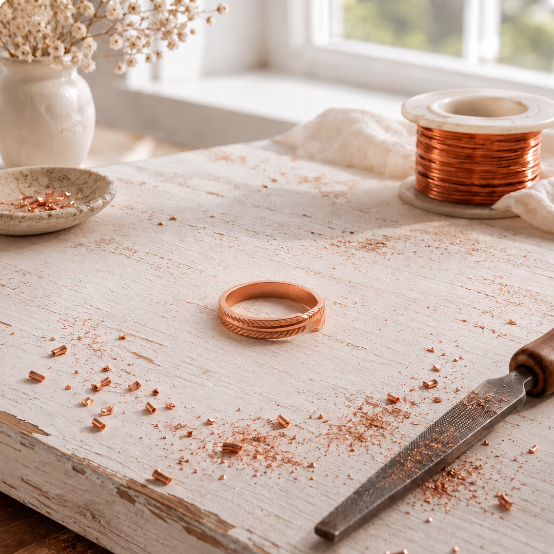 Paulette | Copper Rope-Twist Ring