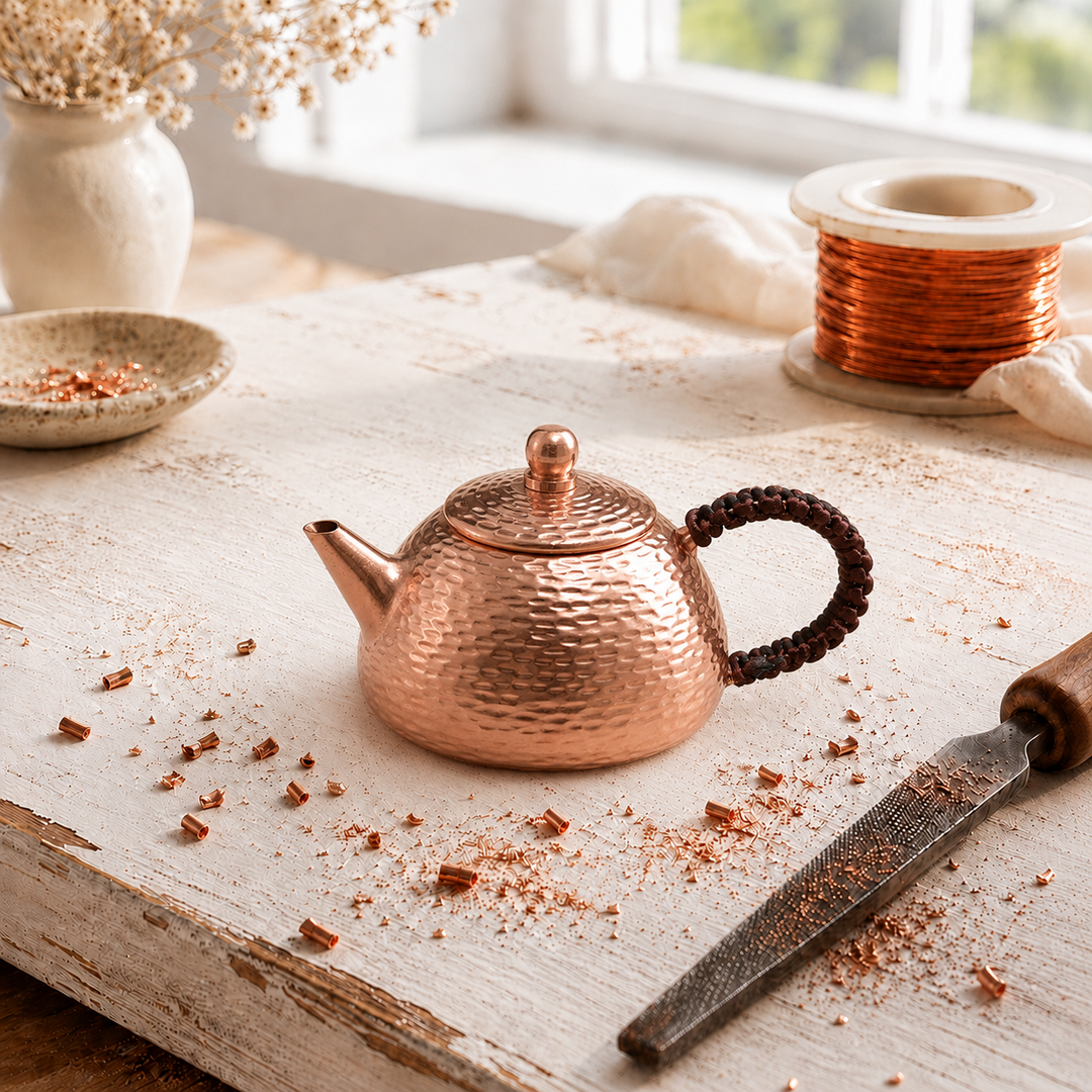 Grayson | Hammered Copper Teapot