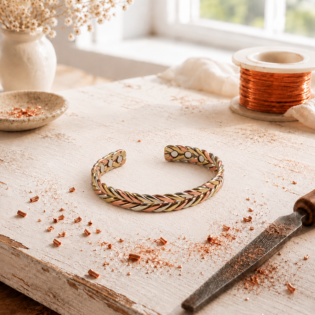 Martine | Tri-Tone Braided Cuff