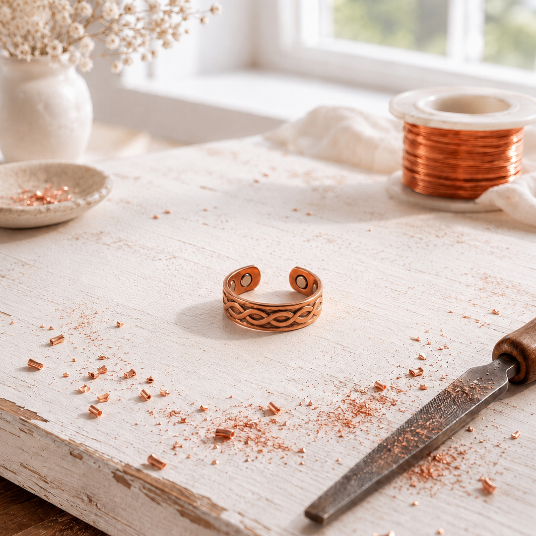 Delores | Woven Copper Ring