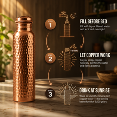 Joel | Hand-Hammered Copper Bottle