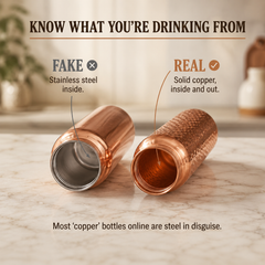 Joel | Hand-Hammered Copper Bottle