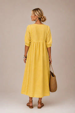 Van | Effortless Linen Midi Dress