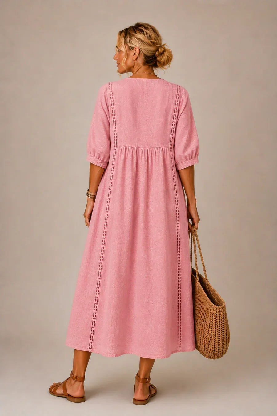 Van | Effortless Linen Midi Dress