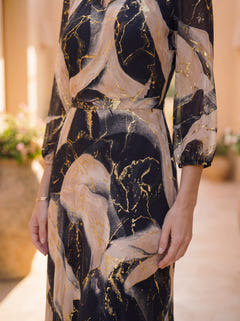 Laine | Printed Gauze Dress