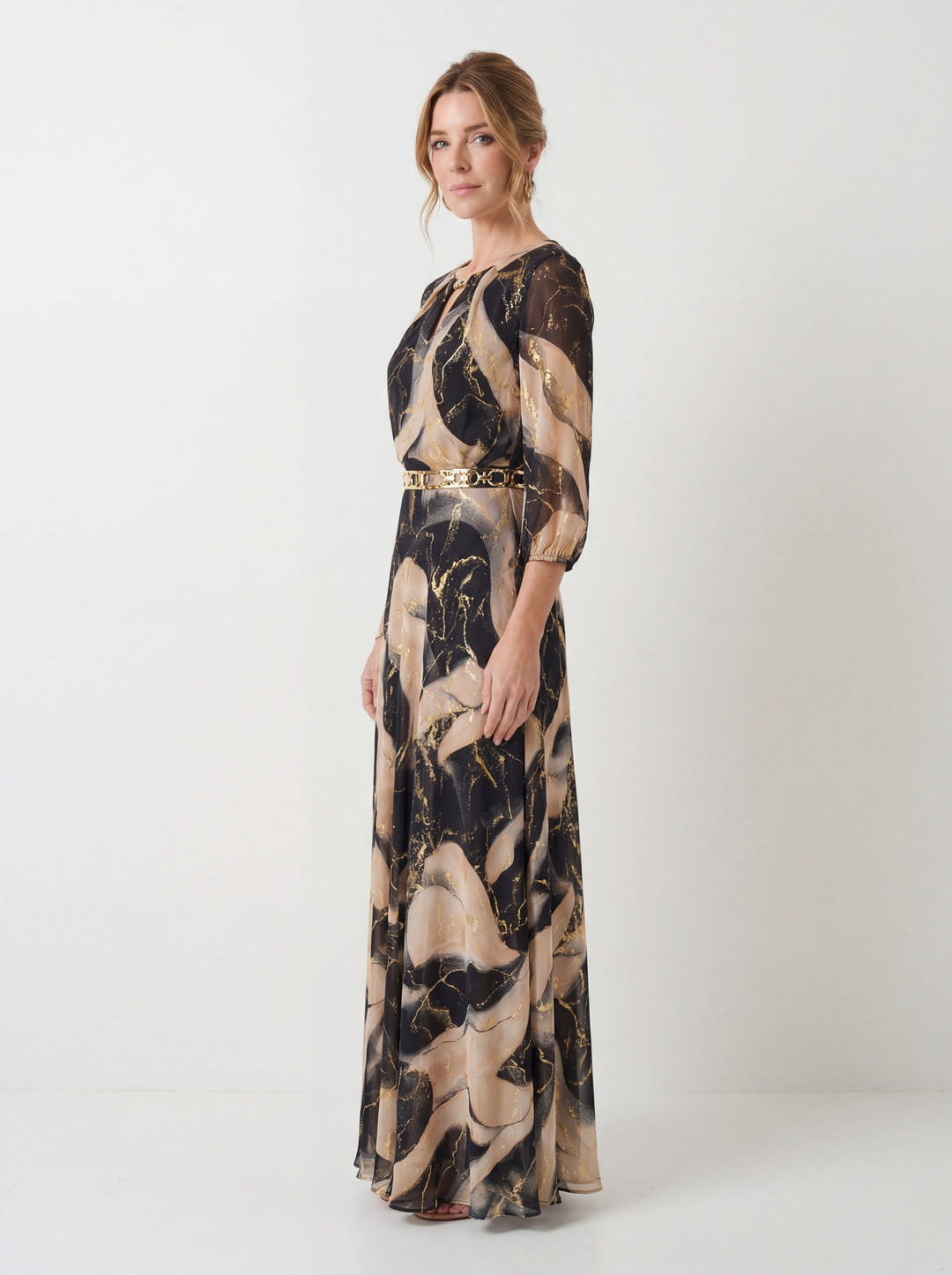 Laine | Printed Gauze Dress