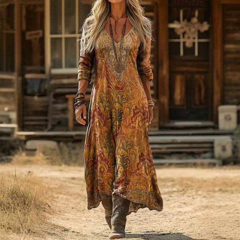 Lurleen | Bohemian Flowing Maxi Dress
