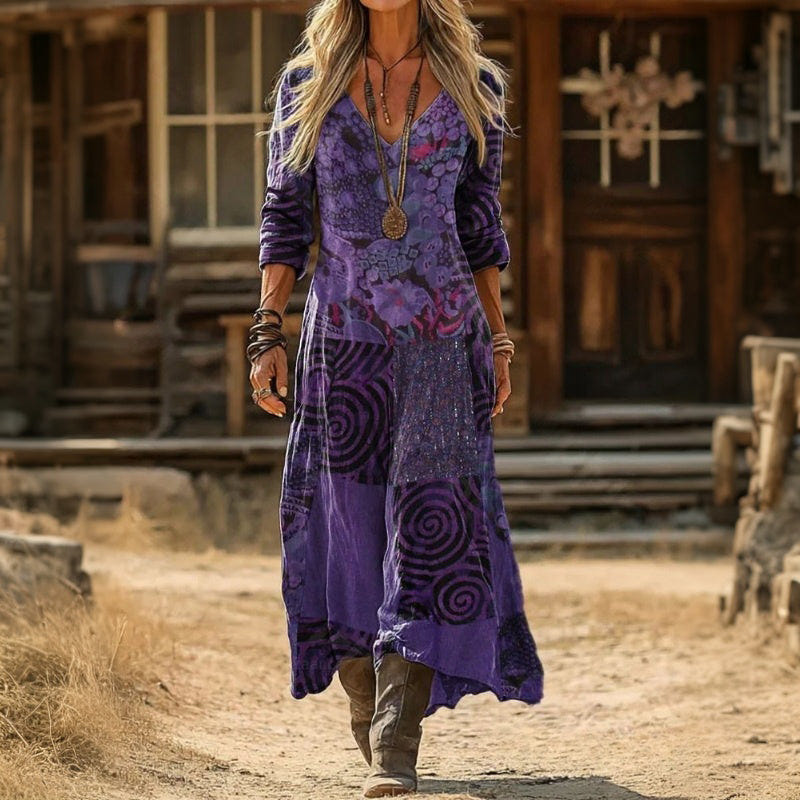 Meg | Flowing Bohemian Maxi Dress