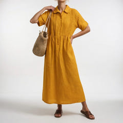 Ellice | Flowing Cotton Shirt Dress
