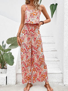 Xena | Floral Wide-leg Jumpsuit