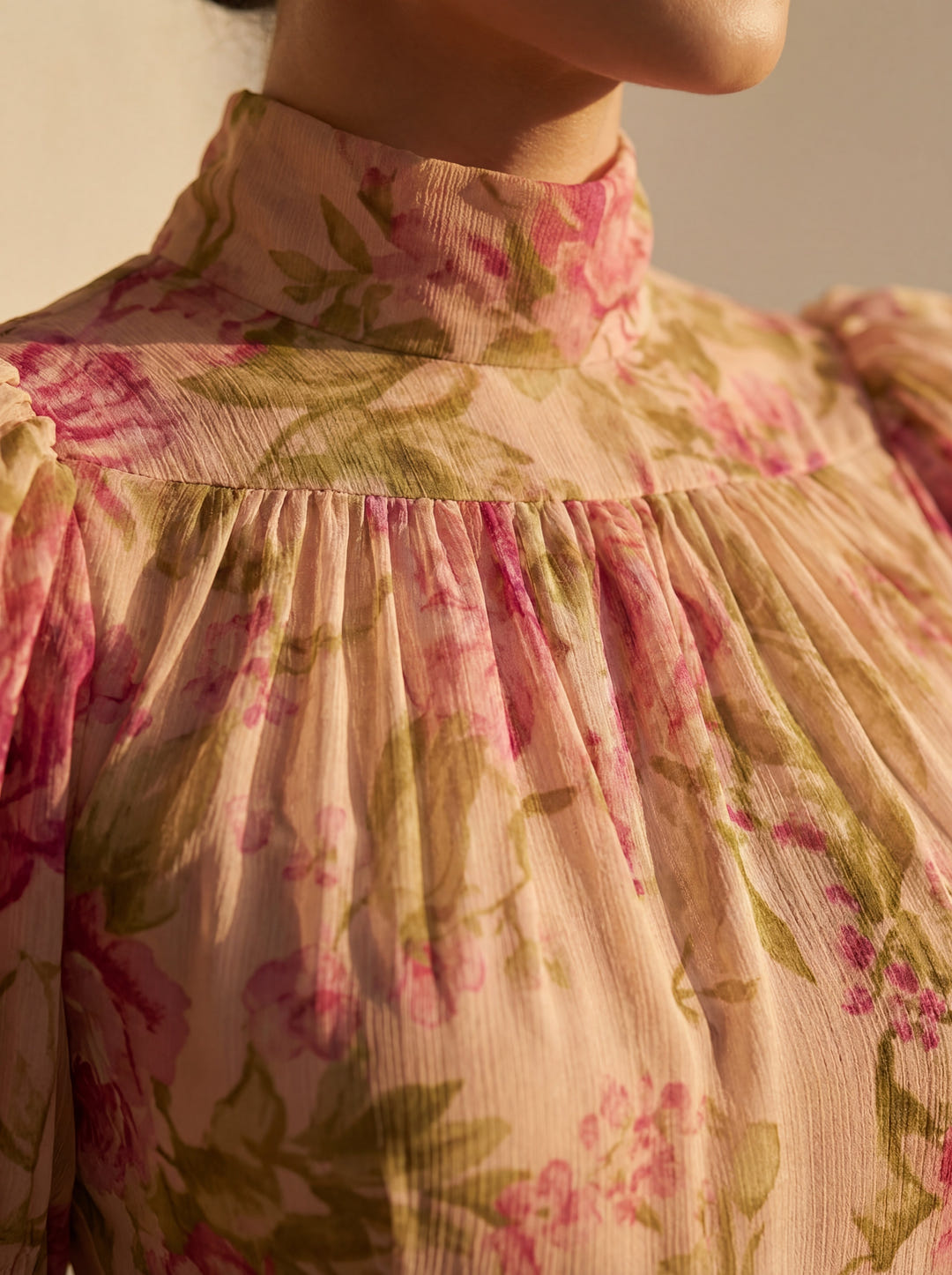 Jonelle | Watercolour Floral Silk Dress