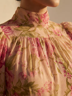 Jonelle | Watercolour Floral Silk Dress