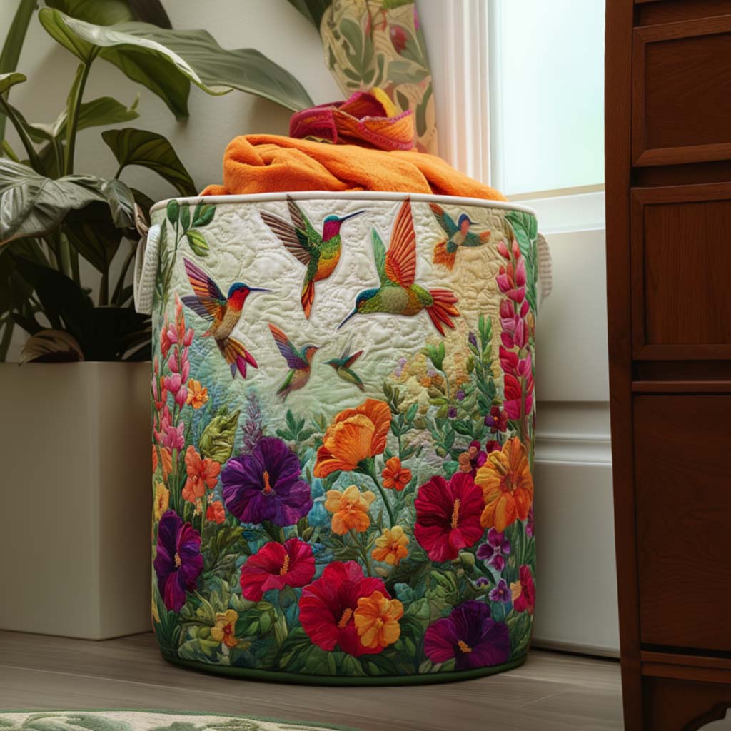 Pola | Quilted Cotton Laundry Basket