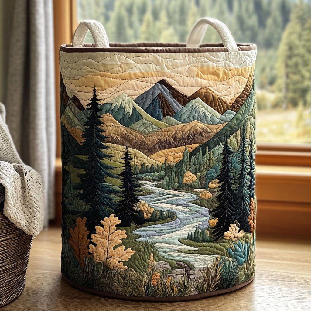 Catalina | Quilted Cotton-Laundry Basket
