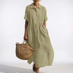 Ellice | Flowing Cotton Shirt Dress