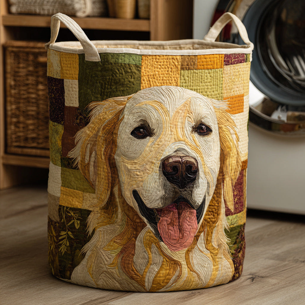 Lucia | Quilted Cotton Laundry Basket