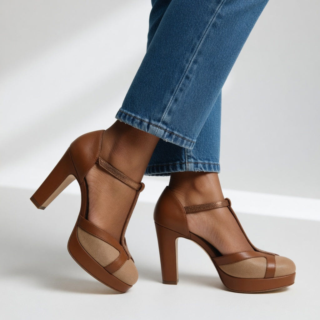 Annika | Retro Heeled Pumps