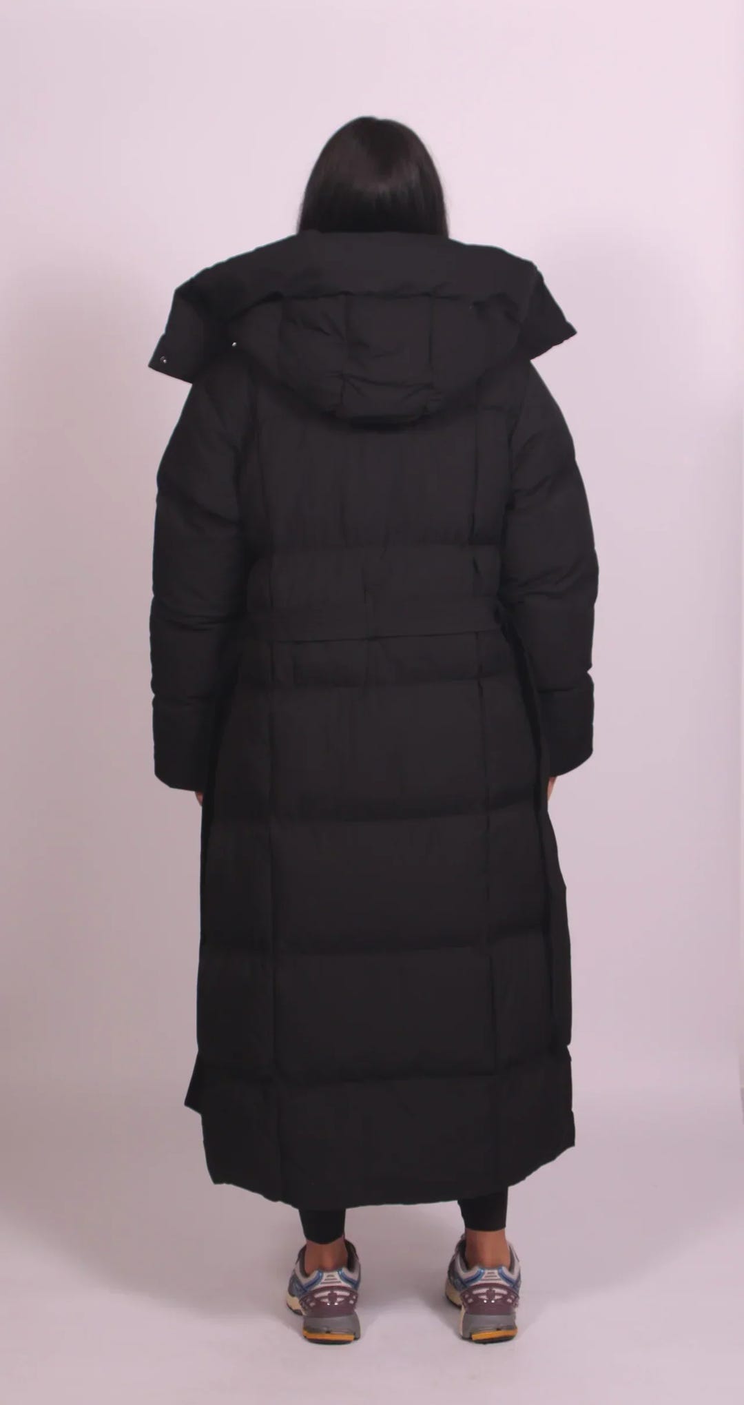 Laverne | Long Belted Puffer Coat