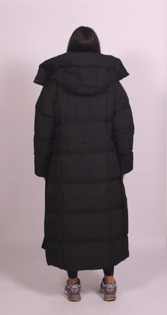 Laverne | Long Belted Puffer Coat