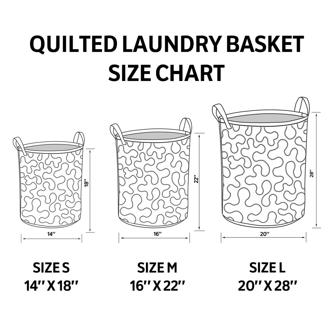 Rebekah | Forest Quilted Laundry Basket