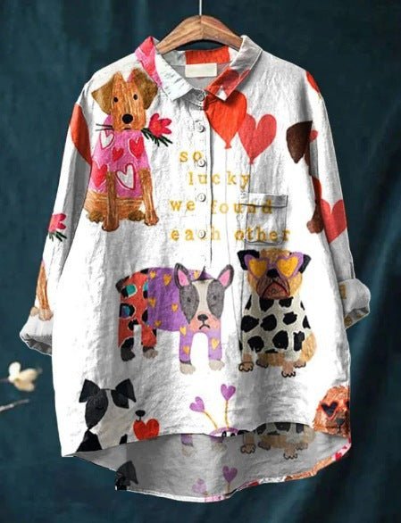 Maeve | Brooks Playful Print Blouse