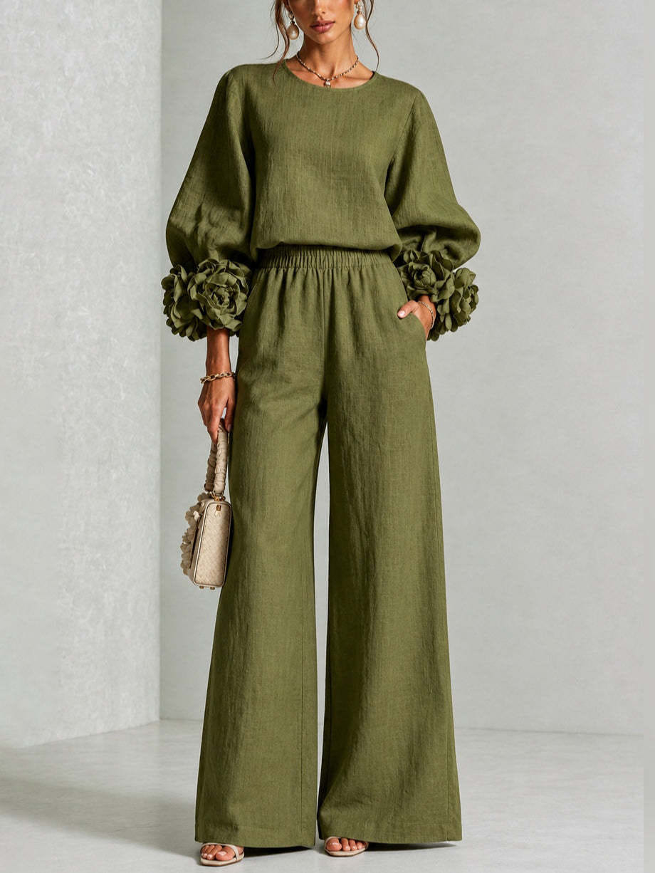Sharni | Floral Cuff Two-Piece Set