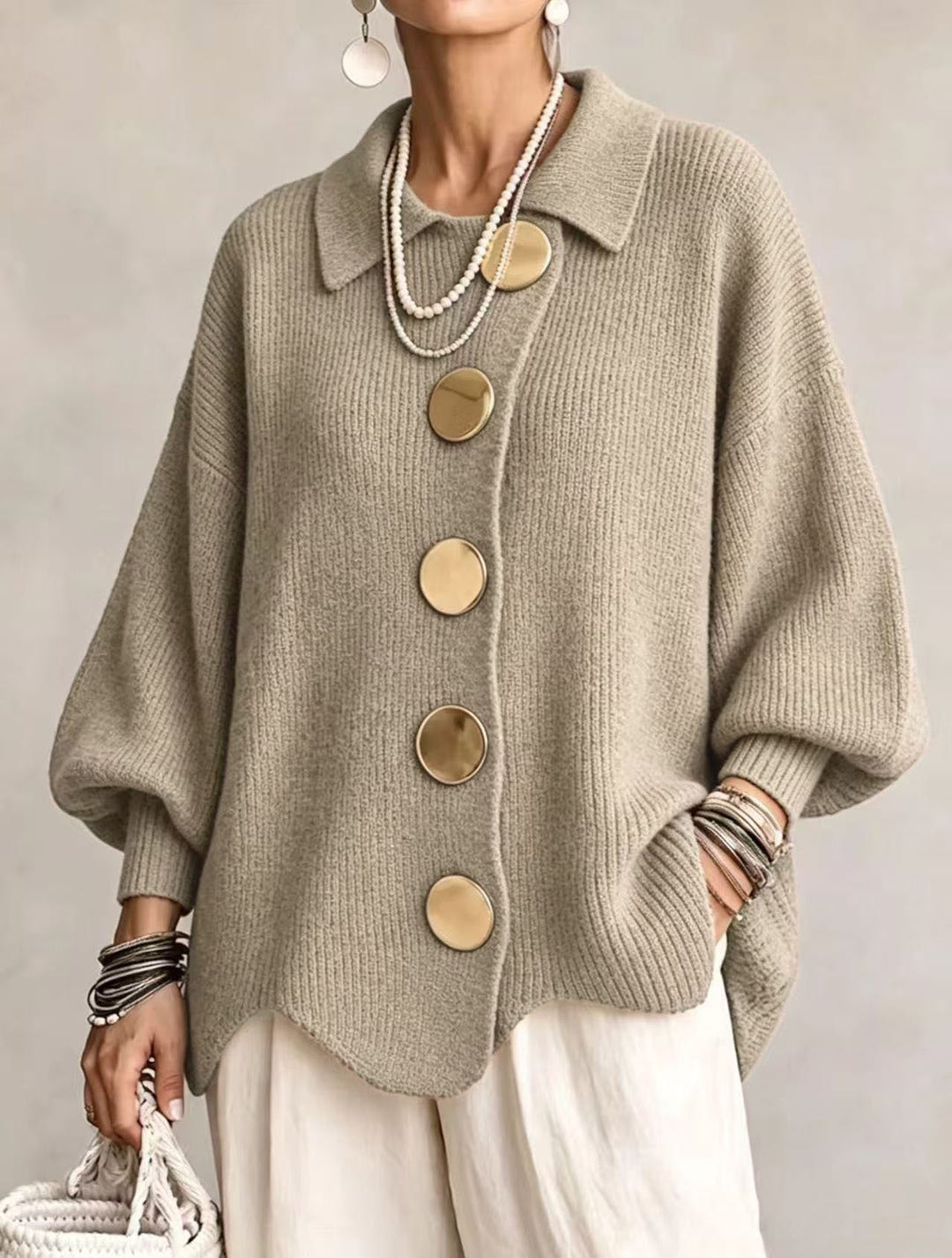 Lara | Oversized Ribbed Cardigan