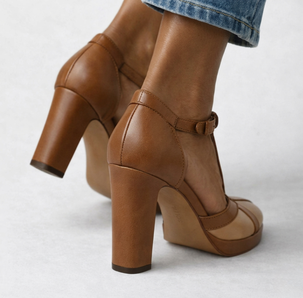 Annika | Retro Heeled Pumps