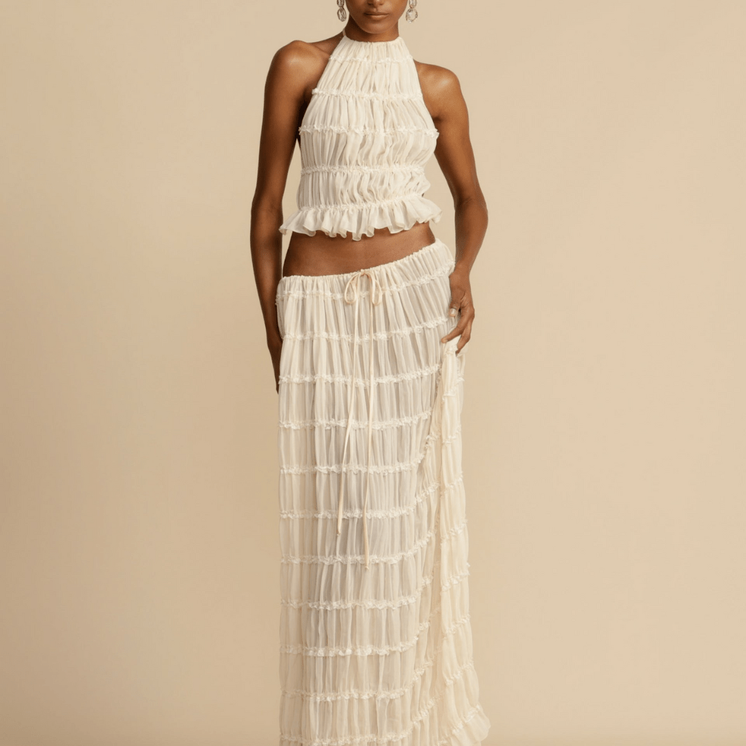 Queenie | Halter Top and Skirt Set