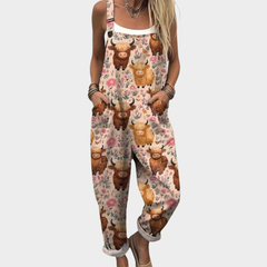 Danni | Printed Dungarees