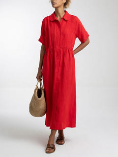 Ellice | Flowing Cotton Shirt Dress