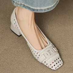 Treasa | Woven Leather Heel