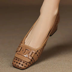 Treasa | Woven Leather Heel